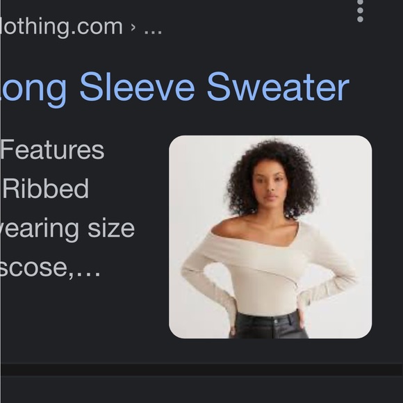 Dynamite off shoulder sweater - Picture 2 of 3